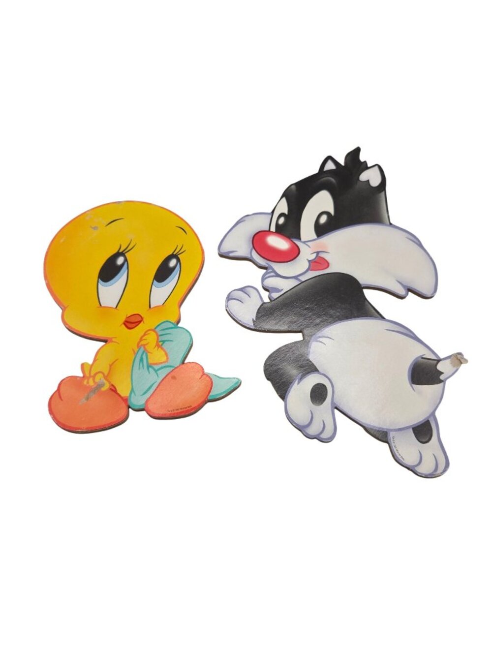 Baby Tweety & Sylvester Nursery Wall Decor Warner Bros 1997 Cartoon Characters